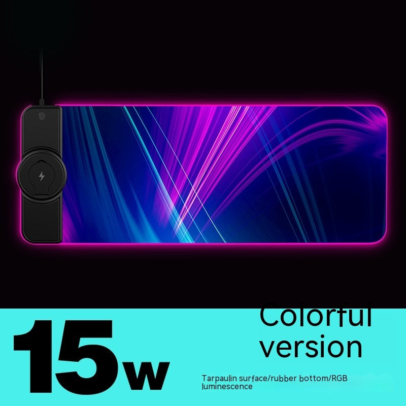 RGB Mouse Pad with Wireless Charger