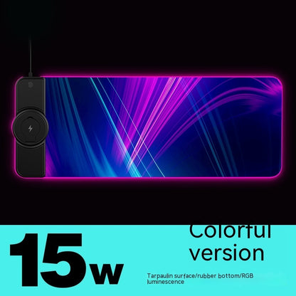 RGB Mouse Pad with Wireless Charger