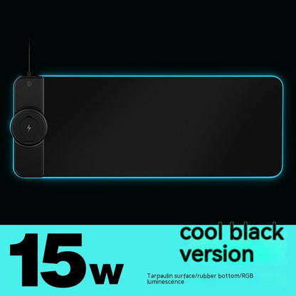 RGB Mouse Pad with Wireless Charger